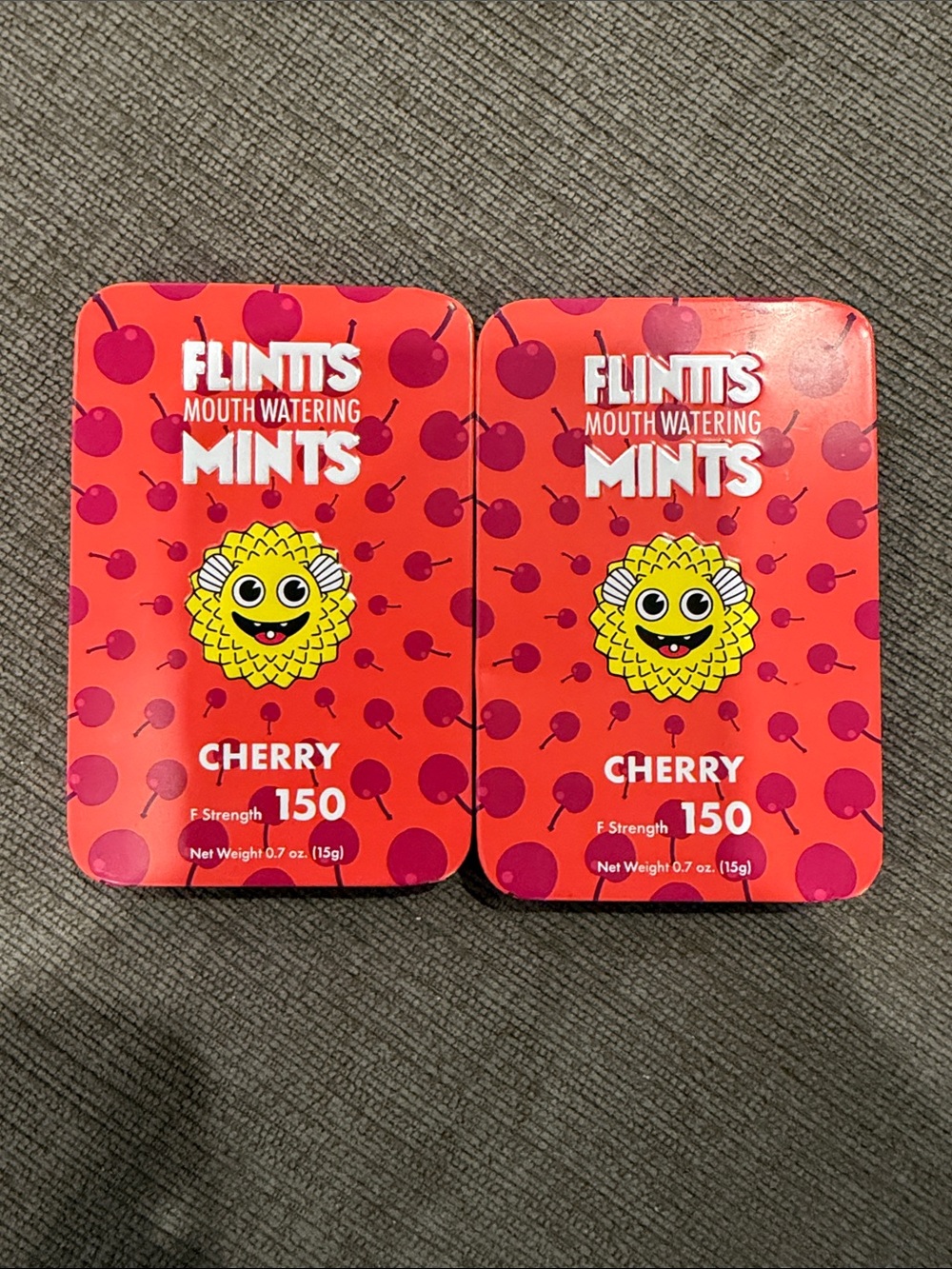 Flintts Mints - Cherry (2 tins) - NEW!! As seen on TikTok    candy health beauty